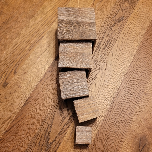 Mooca 5-Piece Wooden Jewelry Display Risers - Picture 6 of 10